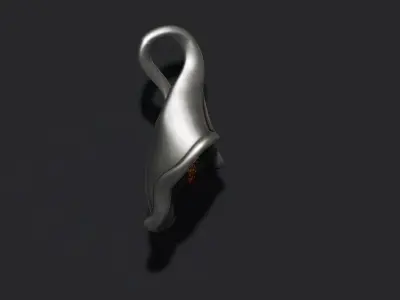 Calla Lily pendant 3D print model