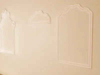 Wall panel molding 3 pieces LS design  3D model
