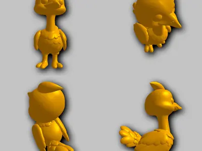 Ostrich - Kawaii Animals Collection 3D print model
