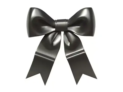 Christmas Bow Ribbon 33 Low-poly 3D model