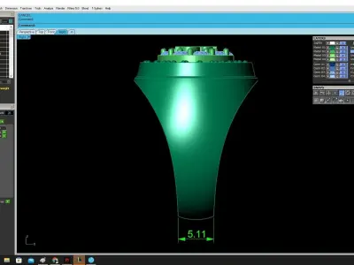 Luxury Dollar Sign Men Ring 3D Model 3707 3D print model