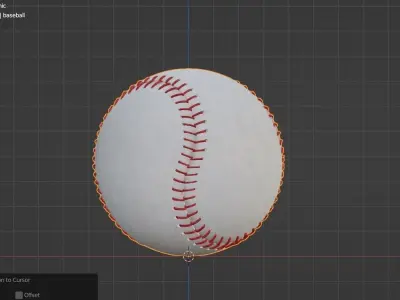 Baseball ball 3D model
