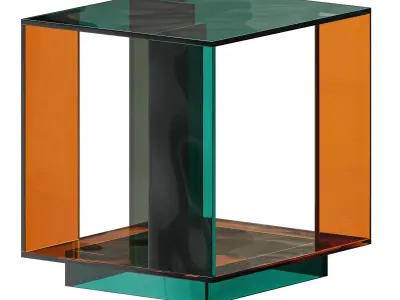 Acrylic Side Table 3D model