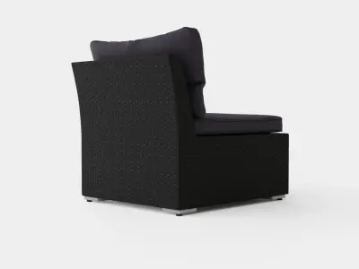 Caracas Lounge Set Corner Mid Low-poly 3D model