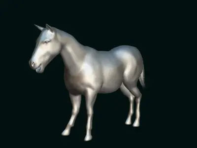 Mule Domestic Equine 3D model