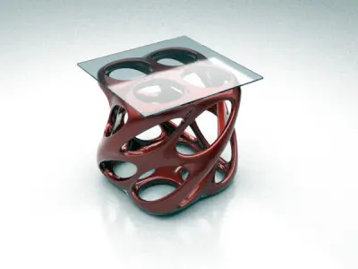 Parametric Table Design Grasshopper Rhino 3d Model Download 3D model