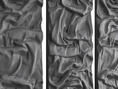 Wall Art Panel 02 Drapery  3D model