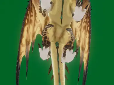  Lizard Dragon  Low-poly 3D model