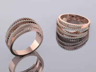 Jewelry Ring Golg GH-89 3D print model