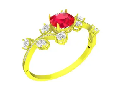 A7758 Korean Art Diamond Women Bangle 3D Model 3D print model