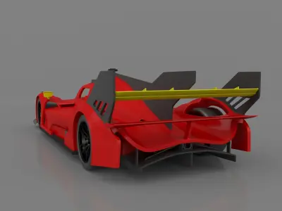 Ferrari 499P Le Mans Hypercar 2023 Ready to Print STL Files 3D print model