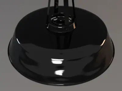 Black Ceiling Lamp 3D model