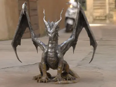 Statue of the Dragon  3D model