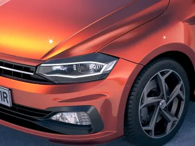 Volkswagen Polo R-line 2018 3D model