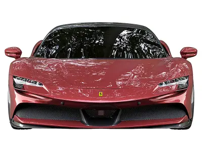 Ferrari SF90 Stradale Low-poly 3D model