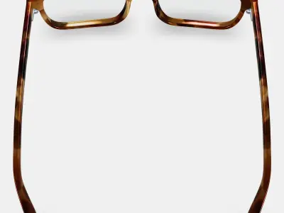 Donovan Eyeglasses in Root Beer 3D model