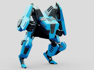 BATTLE DROID ONYX Rigged for Unreal Engine - Unity - MIXAMO 3D model