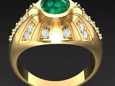 Luxury Men Rings Designs 4MR018 3D print model