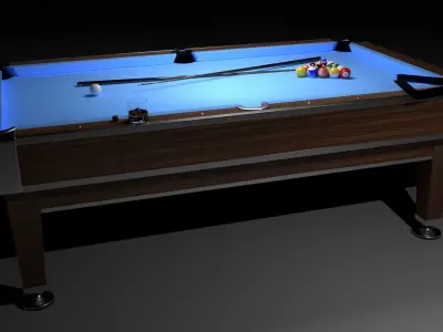 Pool table 3D model