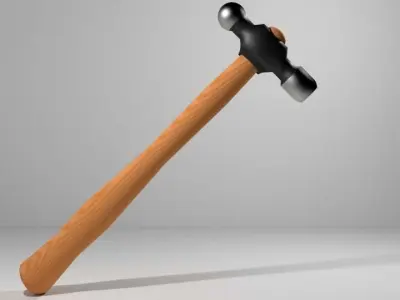 Civil Tool - Ball-peen Hammer 3D model