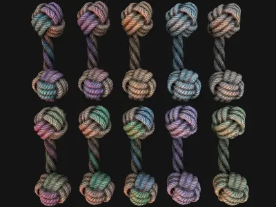 Zoo Toys for Pet Cats and Dogs to Chew Gnawing Pack Low-poly 3D model