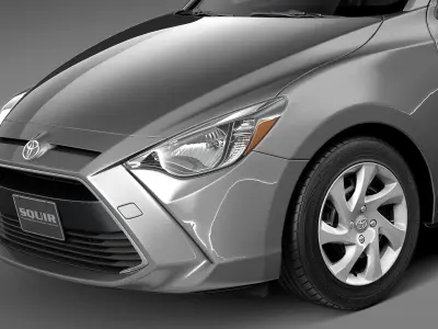 Toyota Yaris sedan 2016 3D model