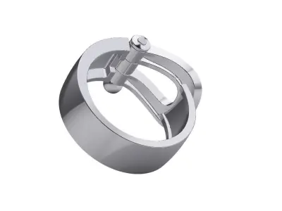 Force Large Diamond Ring EU 49-75 sizes 3D print model