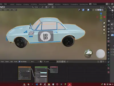 Fulvia Car Model Low Poly Car Low-poly 3D model
