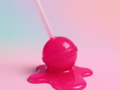 Melt Lollipop toy 3D print model