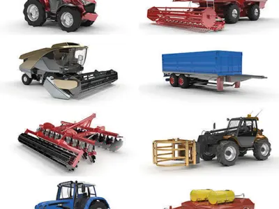 DOSCH 3D Agriculture Vehicles V2 3D model