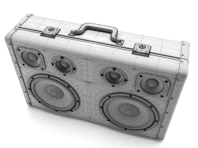 Boombox Audio Player 3D model