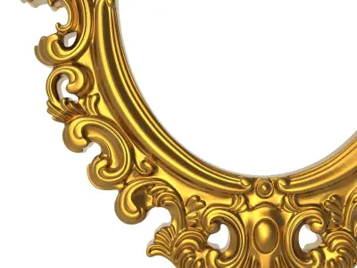 carved frame 3D model 22