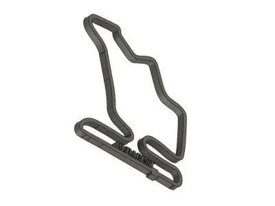 Budapest F1 Racing Track 2025 3D print model