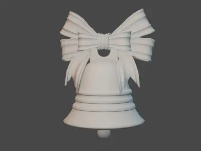 Christmas Bell Free low-poly 3D model