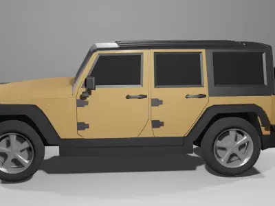Jeep Wrangler 3D model from CGTrader