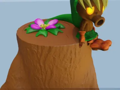 STL DEKU LINK PEN HOLDER - SMALL CHEST 3D print model