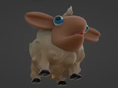 Cartoon Sheep 3D model