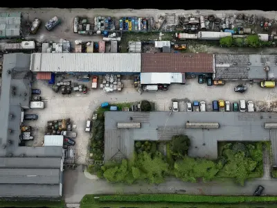 terrain buildings construction-site dronescan 3D model