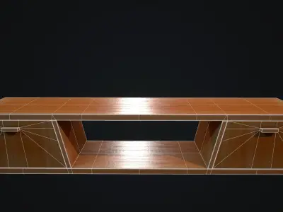 Table 2 PBR Low-poly 3D model