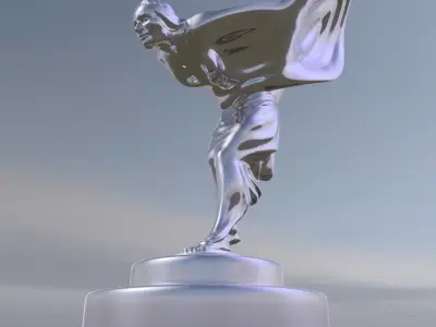 Spirit of Ecstasy - statuette of a woman 3D print model