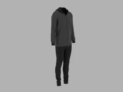 Sport Suit Low-poly 3D model 26