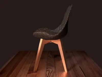 designer chair Free low-poly 3D model
