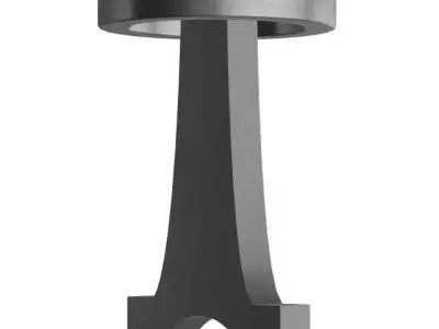 PISTON with hole in middle 3D model