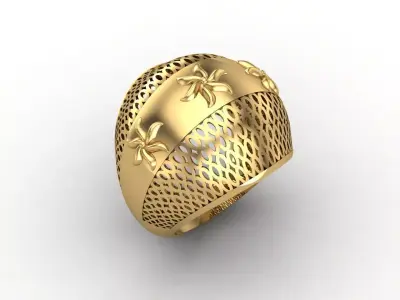 Plain Ring Women Ready STL 3DM Models Womens Rings 3D models 3D print model 45