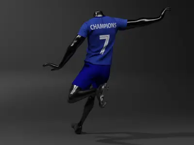 Black mannequin With T Shirt Mockup 3D model