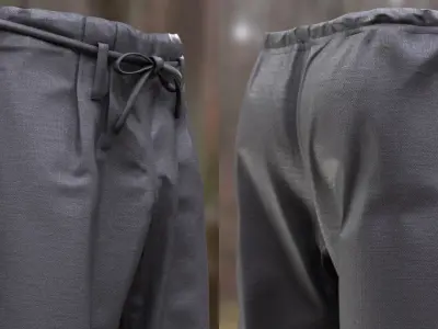 Pants 265 - All MH Bodies - UE5 Skeletons - Rigged Low-poly 3D model