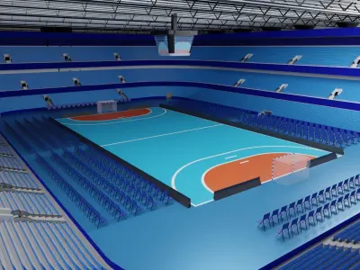Handball Stadium Low-poly 3D model