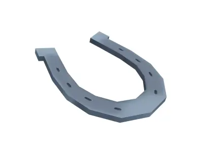 Horseshoe - Hand Painted Free 3D model