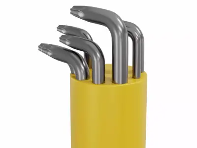 Hexagon key set 3D model