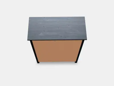 HEMNES chest of drawers with 6 drawers 1 Low-poly 3D model